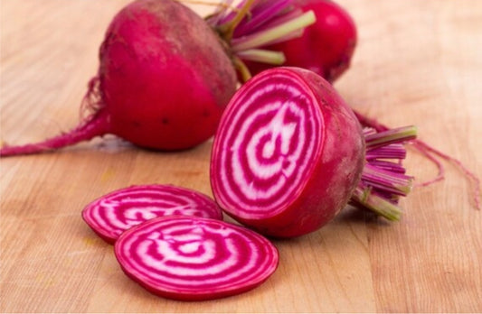 Chiogia beet (candy cane beet)